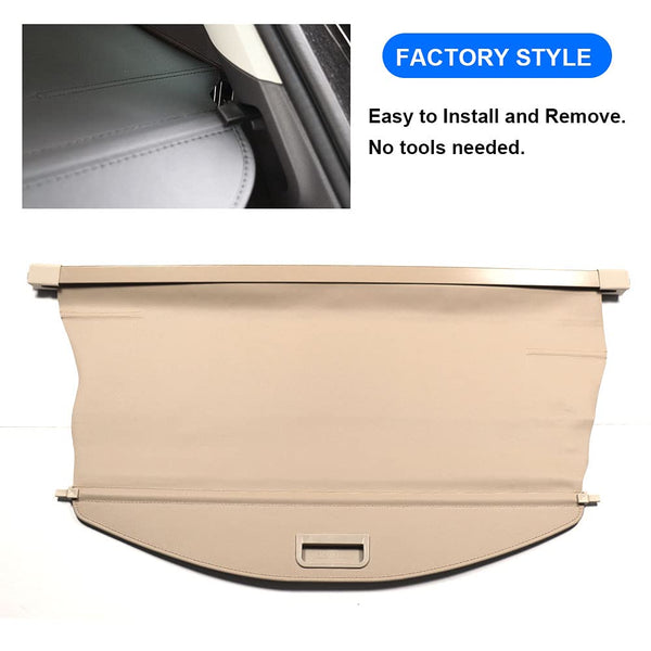 Marretoo Retractable Cargo Cover Trunk Screen for Jeep Cherokee 2019- Present(Not fit for Grand Cherokee)