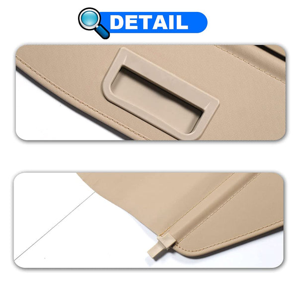 Marretoo Retractable Cargo Cover Trunk Screen for Jeep Cherokee 2019- Present(Not fit for Grand Cherokee)