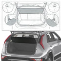 Kia Niro 2024 Accessories Marretoo Cargo Cover Trunk Cover Screen