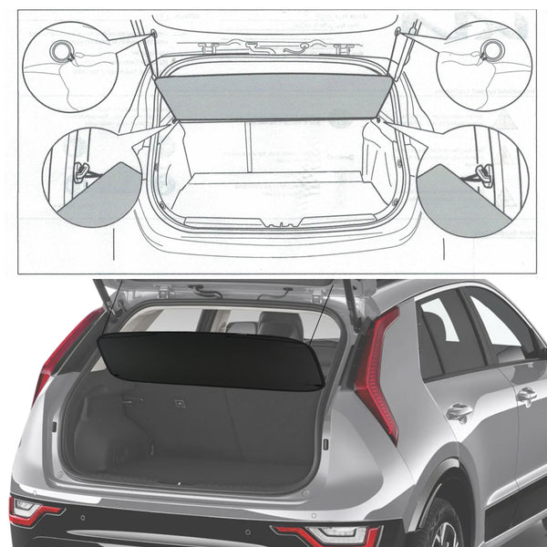 Kia Niro 2024 Accessories Marretoo Cargo Cover Trunk Cover Screen