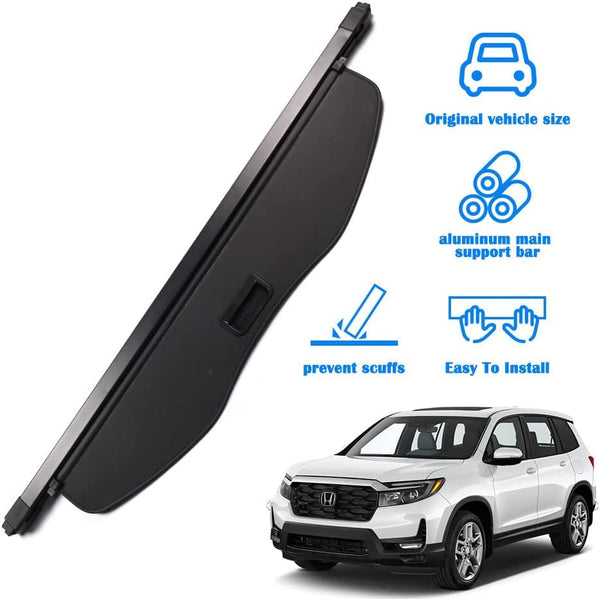 Honda Passport 2017- 2022 Accessories Marretoo Retractable Cargo Cover Trunk Cover Screen