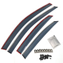 Marretoo for RX350 Window Deflectors 4 Pcs Clip on with 204 Stainless Steel Trim for RX450h Rain Guards 2013-2015 for RX350 Accessories