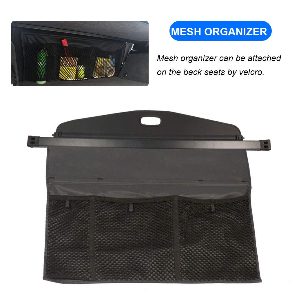 Retractable Cargo Security Shade Cover For 2018-2022 Chevy Equinox & GMC Terrain – Black
