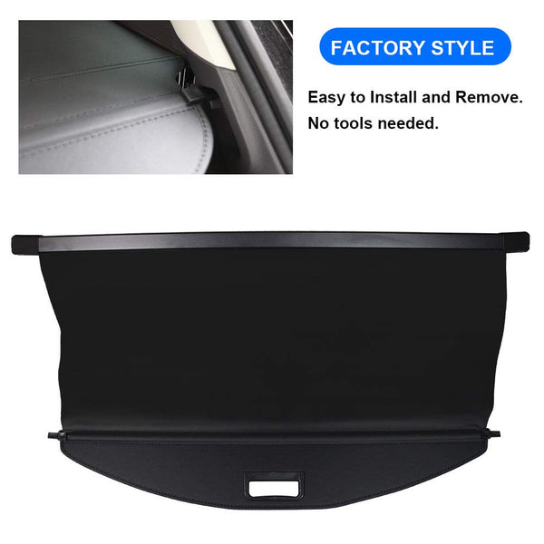 Marretoo Retractable Cargo Cover Trunk Screen for Jeep Cherokee 2019- Present(Not fit for Grand Cherokee)