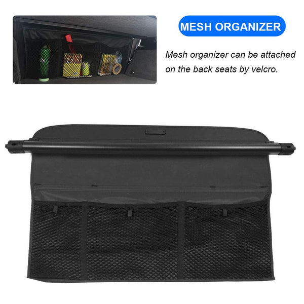 Jeep Compass Patriot 2007-2016 Accessories Marretoo Retractable Cargo Cover Trunk Cover Screen